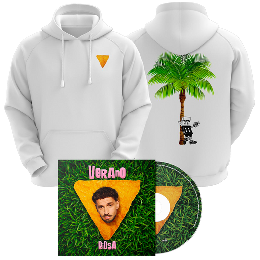 Hoodie blanc + CD