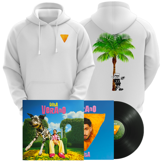 Hoodie blanc + Vinyle