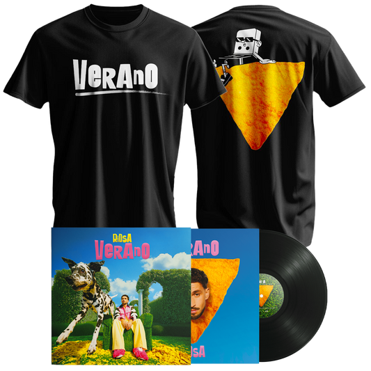 Tee shirt noir + Vinyle