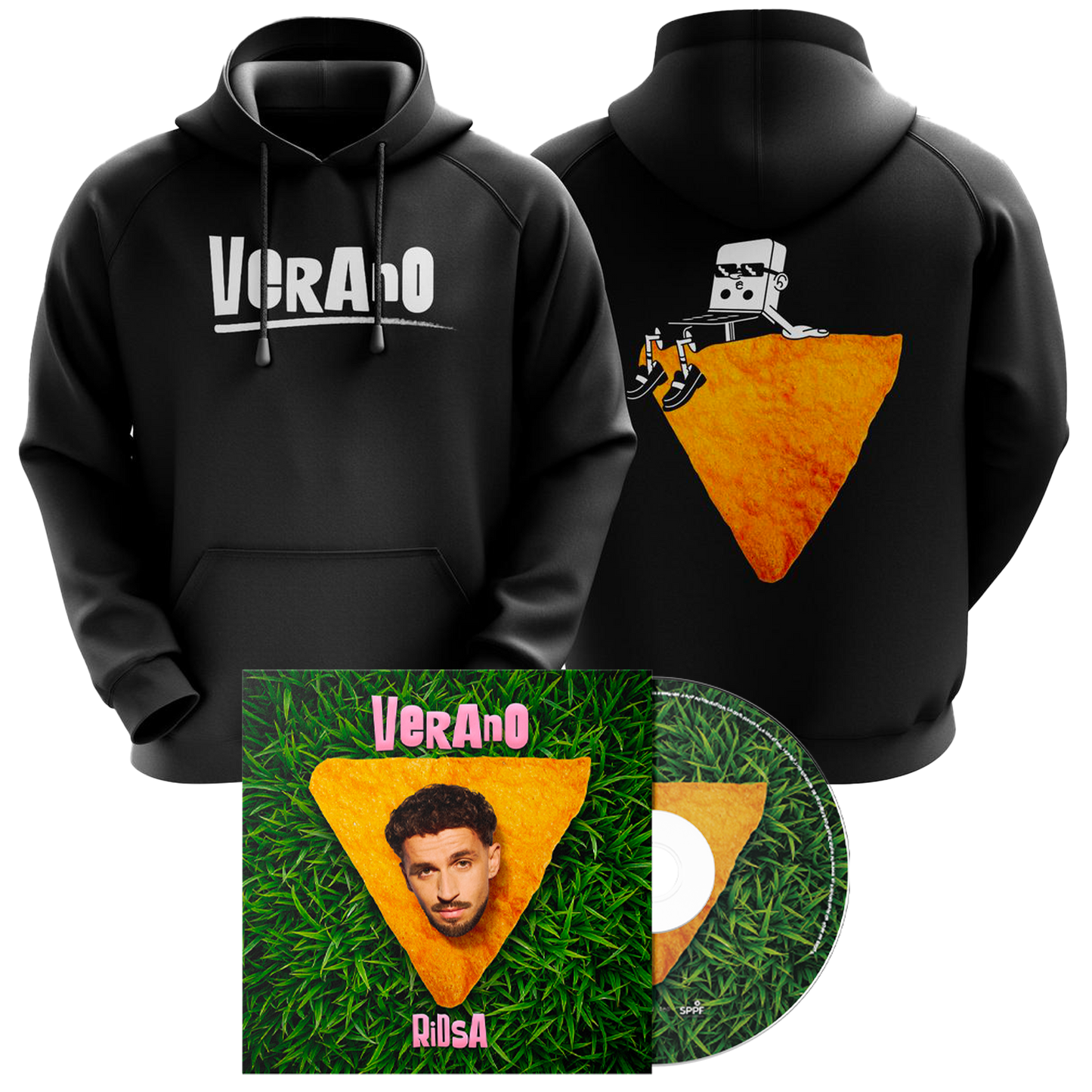 Hoodie noir + CD