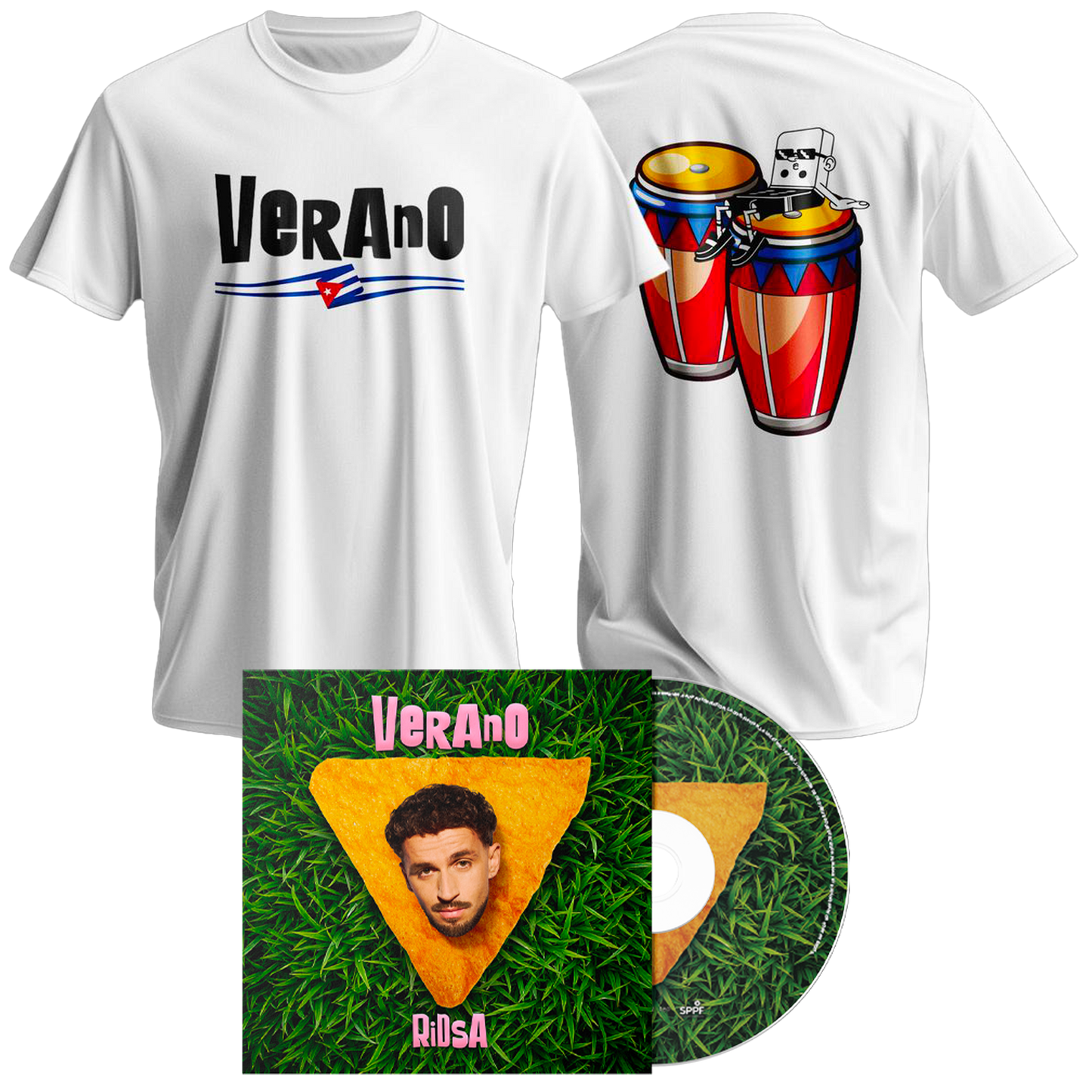 Tee-shirt blanc + CD